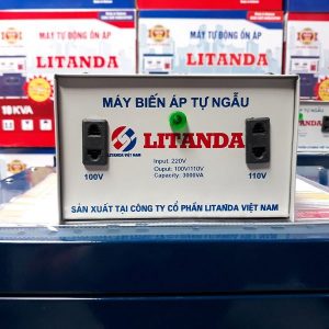 Máy Biến Áp Tự Ngẫu 3000VA Litanda Dây Đồng Kim Loại Giá Tốt Mới 2023