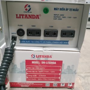 Bộ Đổi Nguồn 220V Sang 100V 2000W 2000VA Litanda Dây Đồng BH 4 Năm