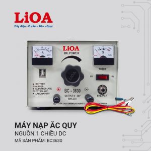Máy Nạp Ắc Quy Lioa BC-3630 Tự Động Tăng Giảm 6V 12V 18V 24V 36V