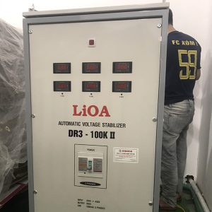 Ổn Áp Lioa 100KVA 3 Pha DR3-100K II 100KW Dải 160V-430V Giá Tốt