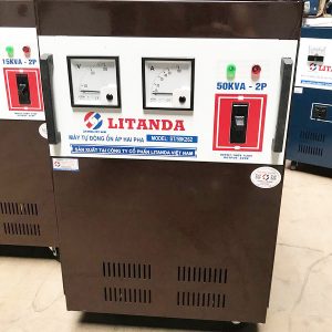 Máy Ổn Áp Litanda 50KVA 2 Pha Lửa Dây Đồng Bảo Hành 4 Năm