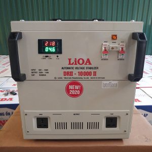 Ổn Áp Lioa DRII-10000 II Dải 50V~250V 1 Pha 100% Dây Đồng Thế Hệ Mới