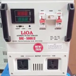 Ổn Áp Lioa DRI-5000 II Dải 90V-250V 1 Pha 100% Dây Đồng Thế Hệ Mới