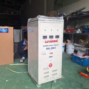Ổn Áp Lioa 20KVA 3 Pha SH3-20K II 20KW Đời Mới Đồng Hồ Điện Tử
