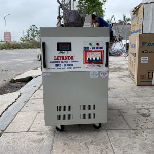 Ổn áp Litanda 20KVA 1 Pha DRII-20000 dải 50V-250V thế hệ mới Đồng Hồ LED