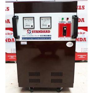 Giá ổn áp Standard 15kva dải 90v-250v dây đồng 