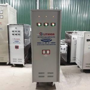 Ổn Áp 100KVA 3 Pha Lioa Litanda Đời Mới Đồng Hồ LED Chính Hãng