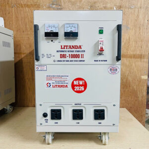 Ổn Áp Litanda 10KVA 10KW Đời Mới Giá Bao Nhiêu Tiền Dải 50V & 90V