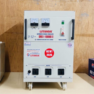 Ổn áp Litanda 10KVA 10KG Thế Hệ Mới Hai Át 3 Đồng Hồ 8 Chức Năng