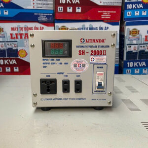 Ổn Áp Lioa SH 2KVA Chính Hãng Model SH-2000II Dải 150V-250V Đời Mới