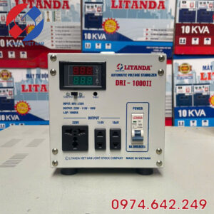Ổn Áp 1KVA DRI-1000II Chính Hãng Dây Đồng Thế Hệ Mới Nhất