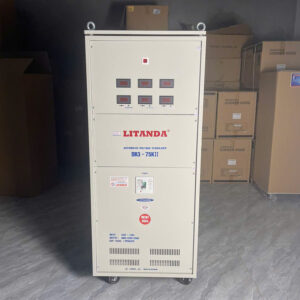Ổn Áp 75KVA Model DR3-75KII Dải 160-430V Cho Khu Công Nghiệp Nhà Máy.