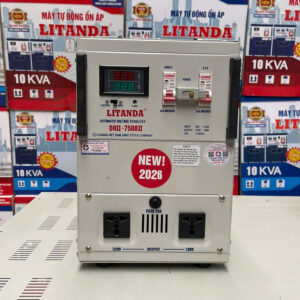 Ổn Áp 7.5KVA Dải 50V-250V DRII-7500II Đèn Led Điện Tử Đời Mới Nhất