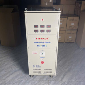 Ổn Áp Litanda SH3-100KVA Đời Mới , Dải 260V-430V, Điện Ra 380V/220V/200V 3F