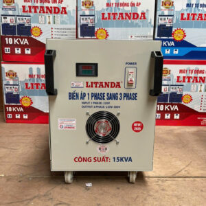 Biến Áp 1 Pha Ra 3 Pha 15KVA Thế Hệ Mới, Chính Hãng Lõi Đồng