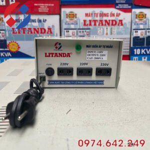 Bộ Chuyển Đổi Điện 110v Sang 220v, Đổi Nguồn 2000VA Mang Đi Nước Ngoài