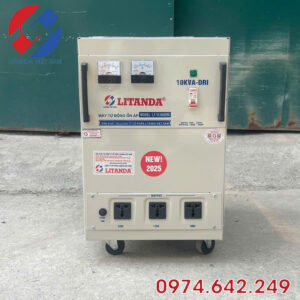 Ổn Áp 10KVA Chuyên Dụng Tích Hợp 3 Công Suất Điện Ra 3KVA 6KVA 10KVA