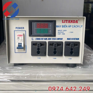 Biến Áp Cách Ly 1500VA Vào 220V Ra 110V An Toàn Cho Thiết Bị Nhật
