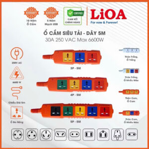 Ổ Cắm Điện Lioa Siêu Tải Không Dây Chính Hãng Công Suất Cao 6600W