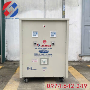 Biến Áp Cách Ly 75KVA 3 Pha Vào 220V Ra 380V Model Thế Hệ Mới New 2025