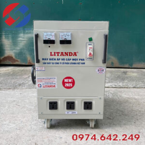 Biến Áp Vô Cấp 1 Pha 3.3KVA Vào 220V Ra 0V-250V