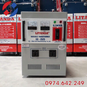 Biến Áp Vô Cấp 1 Pha 5.5KVA SD-2525