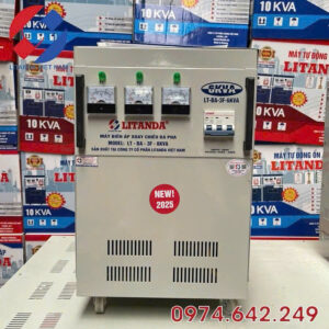 Biến Áp 6KVA 3 Pha, Input 380V Output 220V, 200V Thế Hệ Mới Nhất
