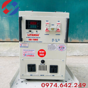 Ổn Áp 200V 7500VA Vào 90V–250V Ra 100V/200V/220V Dây Đồng