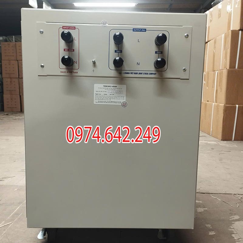 Đằng sau của ổn áp 50kVA Litanda 