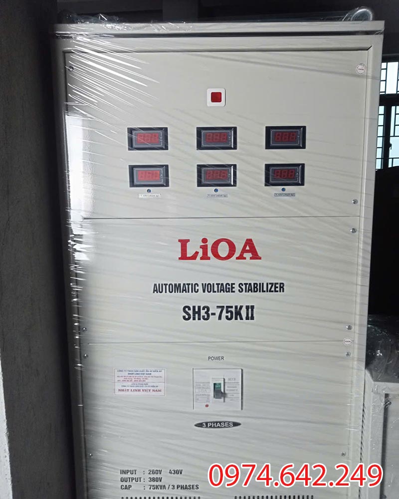 Ổn áp Lioa 3 pha SH3 - 75KII
