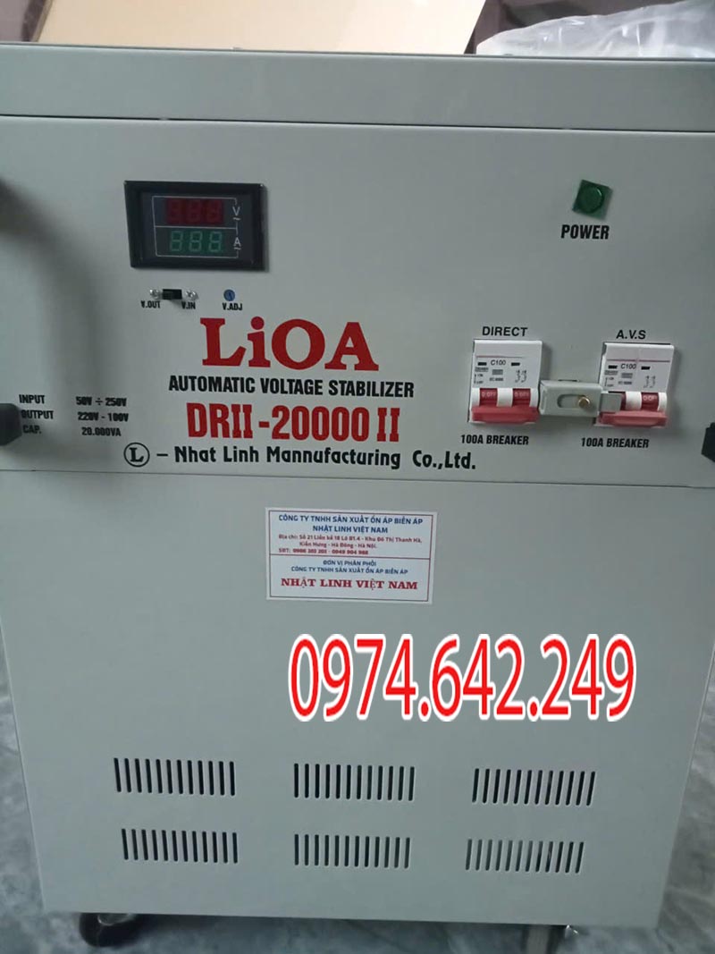 Ổn áp LiOA 1 pha DRII - 20000II