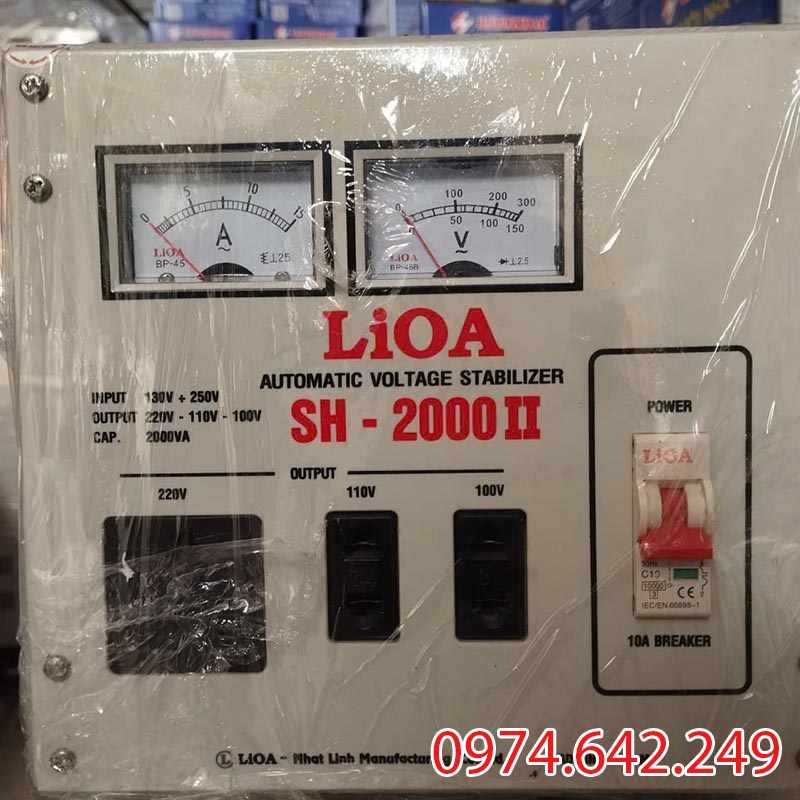 Ổn áp 2KVA Lioa 1 pha Sh - 2000II