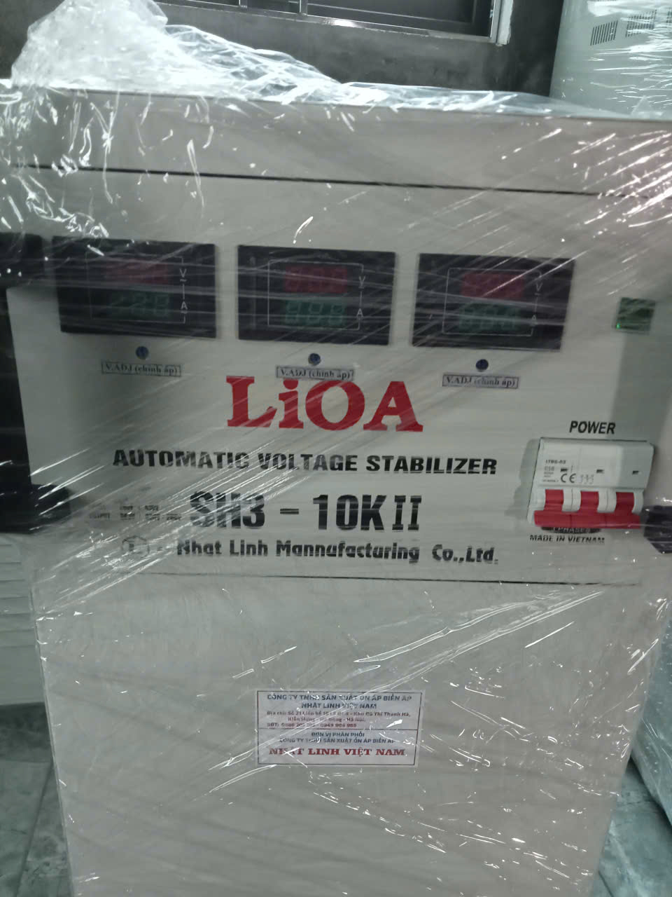Ổn áp 3 pha 10kVA LiOA SH3 10KII