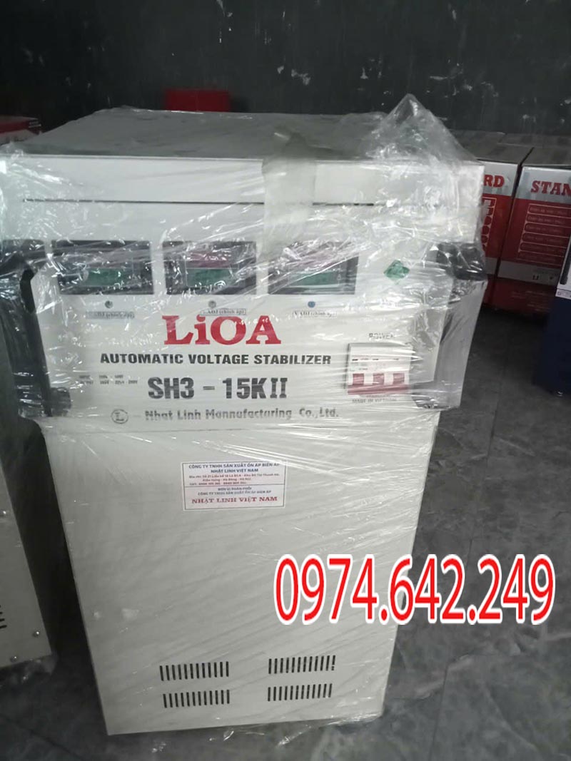 Ổn áp 1 pha LiOA SH3 - 15KII có thể được sử dụng trong công nghiệp