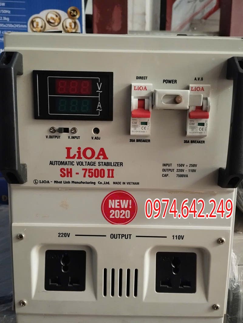 Ổn áp LiOA 1 pha SH - 7500II