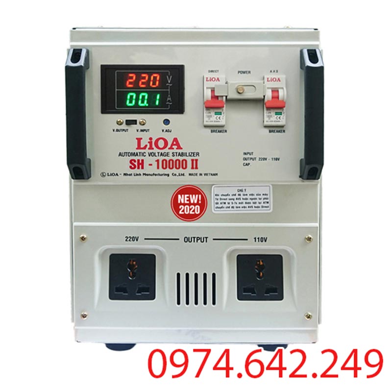 Ổn áp Lioa 10kVA 1 pha SH - 10000II