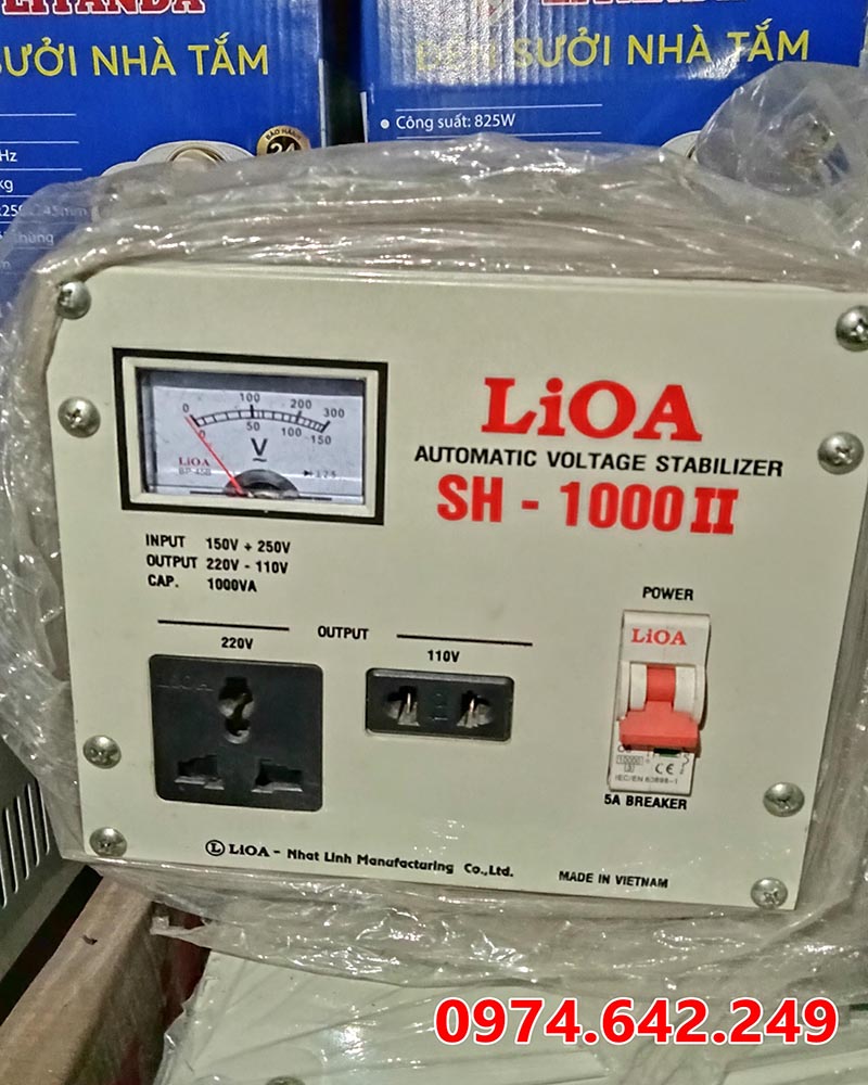 Ổn áp Lioa luôn ghi rõ thông số để dễ dàng lựa chọn