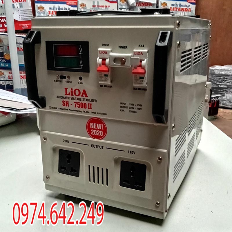 Ổn áp 7.5kVA liOA SH - 7500II