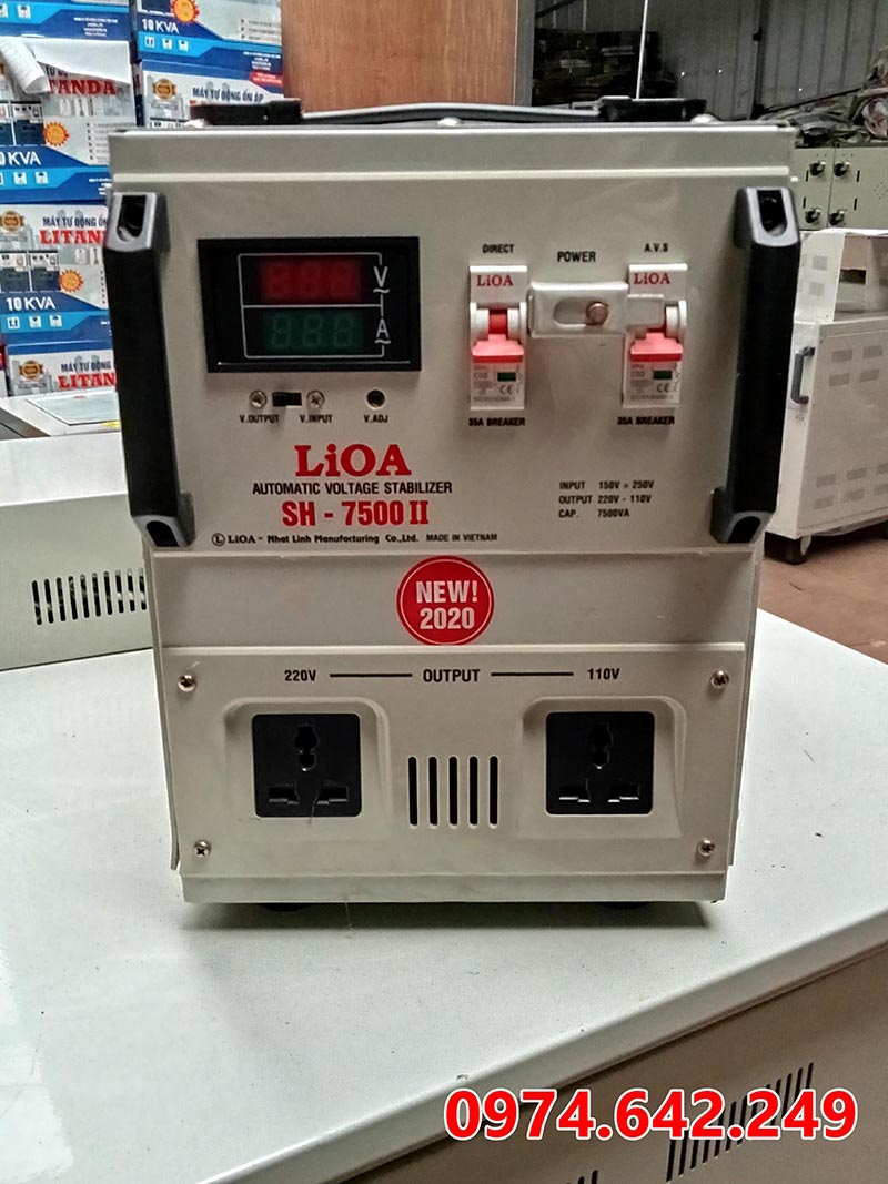 Ổn áp LiOA 7.5kVA 1 pha SH - 7500II