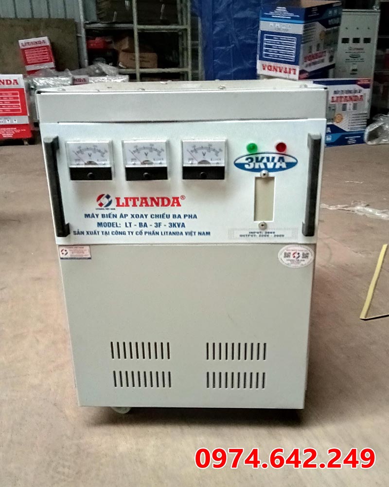 Biến áp xoay chiều 3 pha 3kVA Litanda
