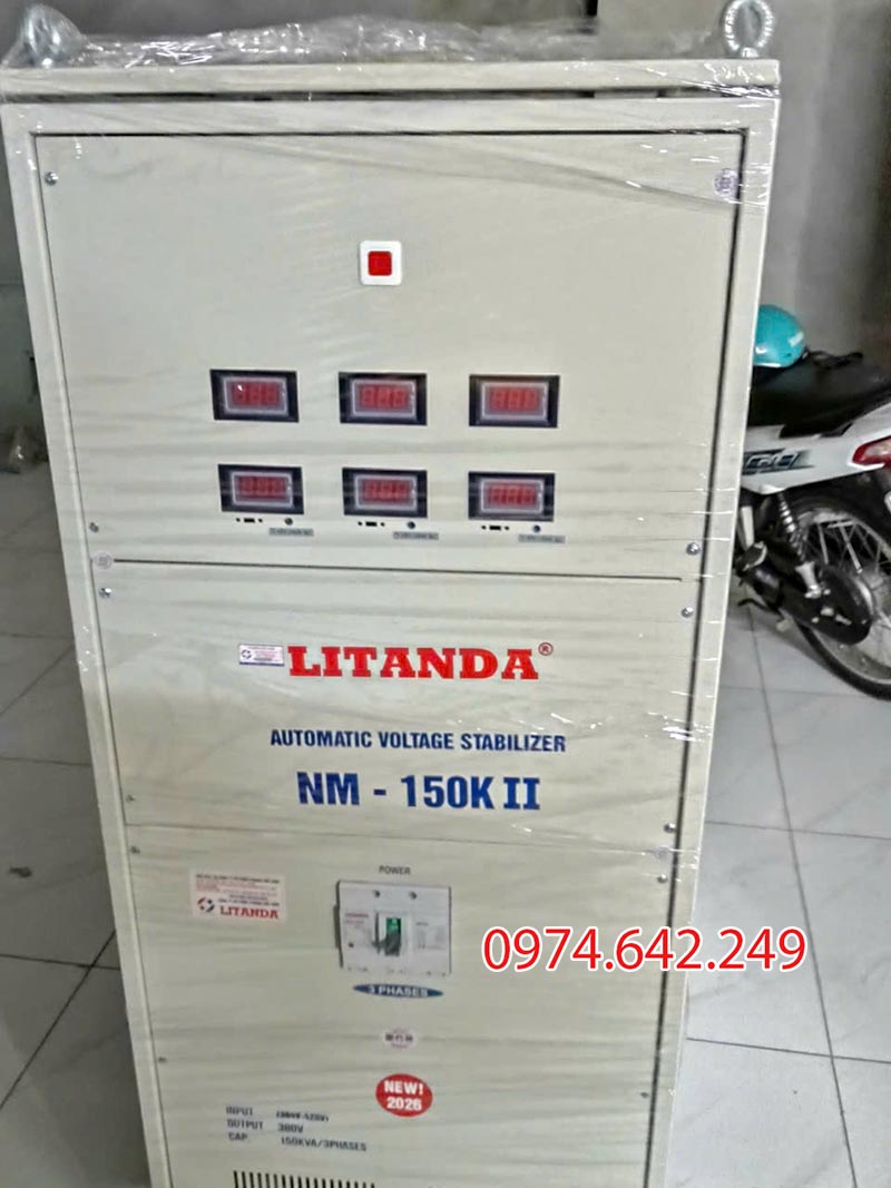 Ổn áp 150kVA Litanda NM - 150KII được giao đến nhà khách hàng