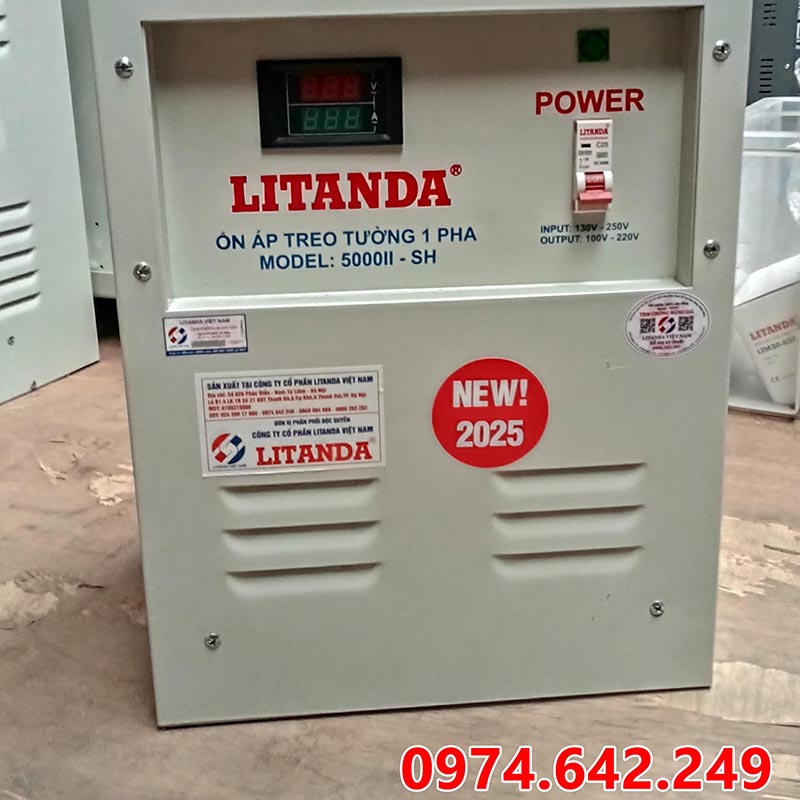 Ổn áp tủ lạnh treo tường 1 pha Litanda