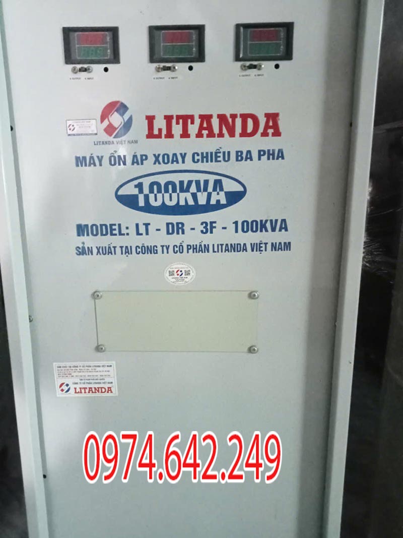 Ổn áp xoay chiều 3 pha 100kVA Litanda