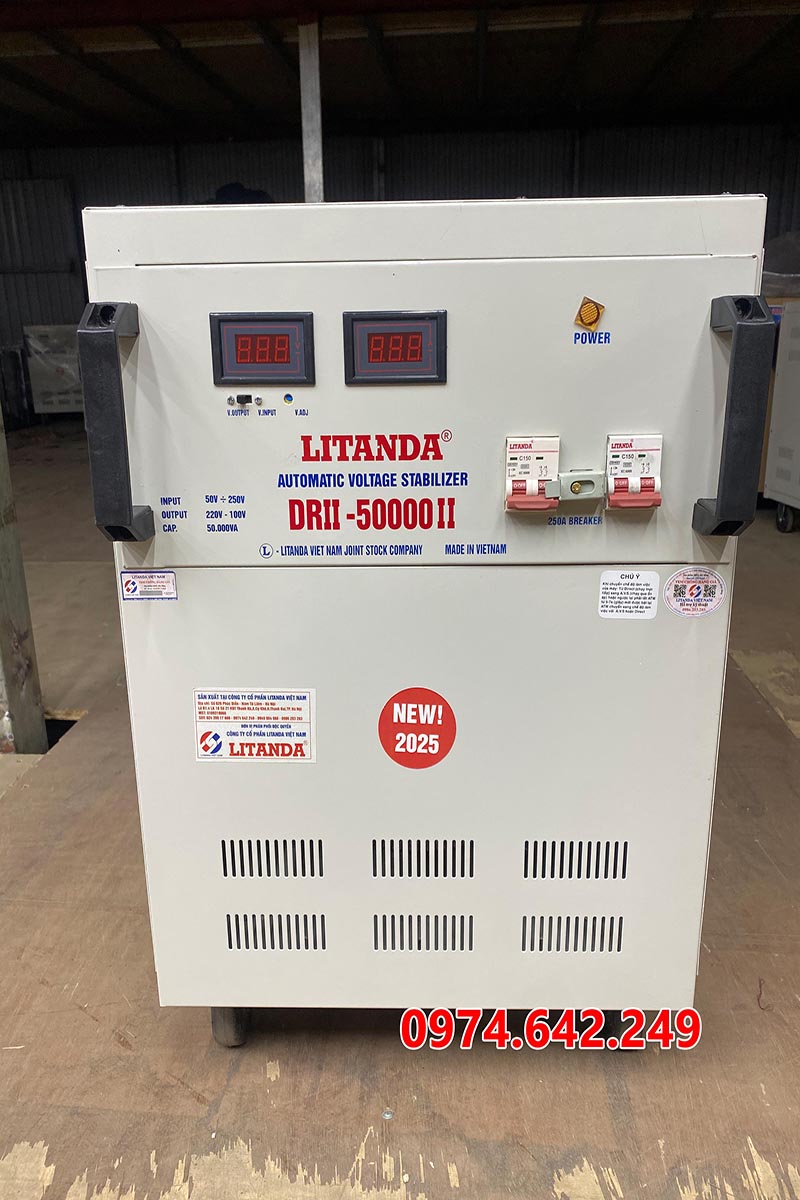 Ổn áp 1 pha Litanda DRII - 50000II