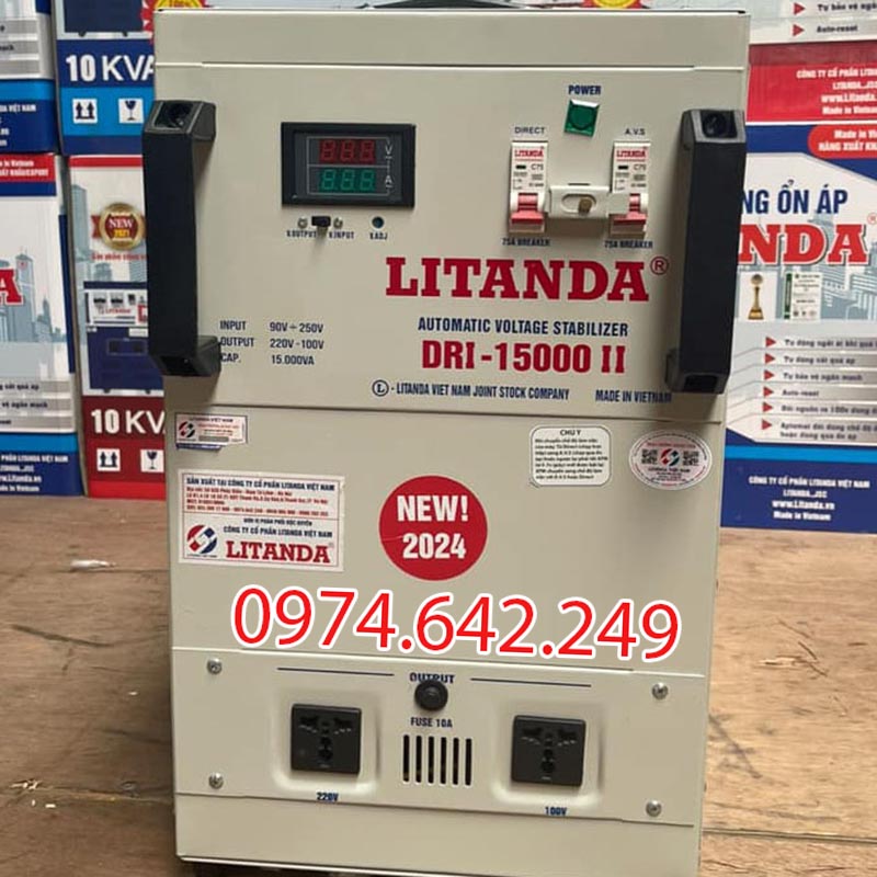 Ổn áp 15KVA 1 pha Litanda DRI - 15000II