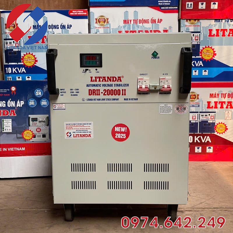 Ổn áp 20KVA 1 pha Litanda DRII - 20000II