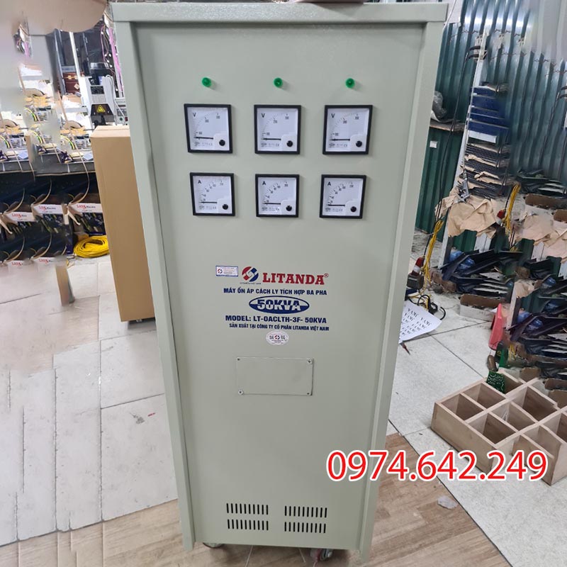 Ổn áp cách ly 3 pha 50kVA Litanda làm theo yêu cầu của đại gia
