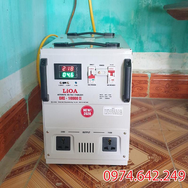 Ổn áp Lioa 10kVA 1 pha DRI - 10000II