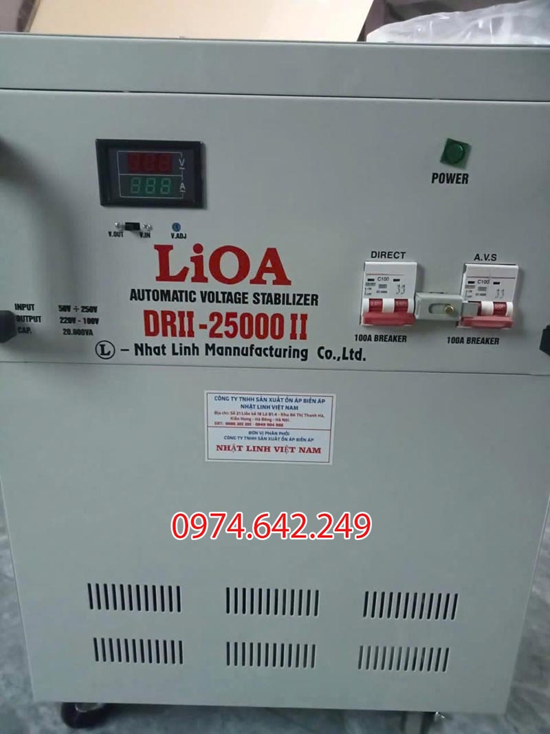Ổn áp Lioa 25kVA DRII - 25000II