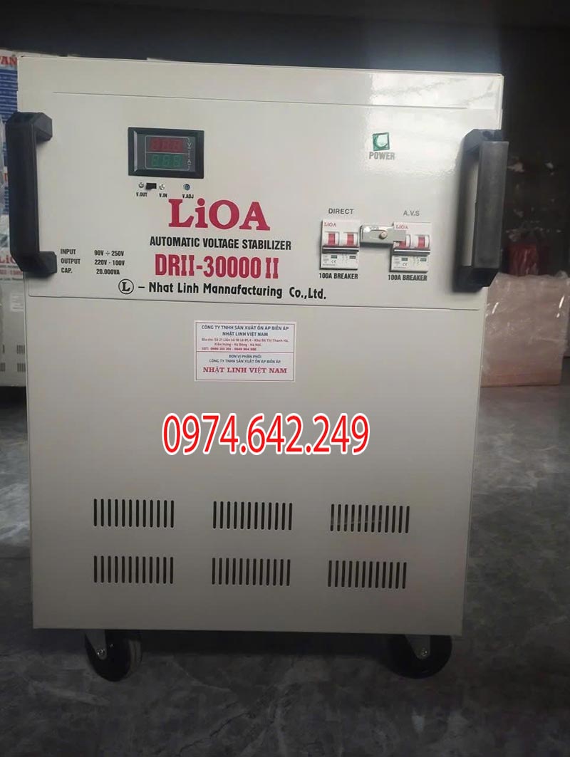 Ổn áp LiOA 30kVA 1 pha DRII - 30000II